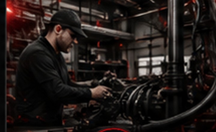 Equipment repair shop custom hydraulic hose fabrication