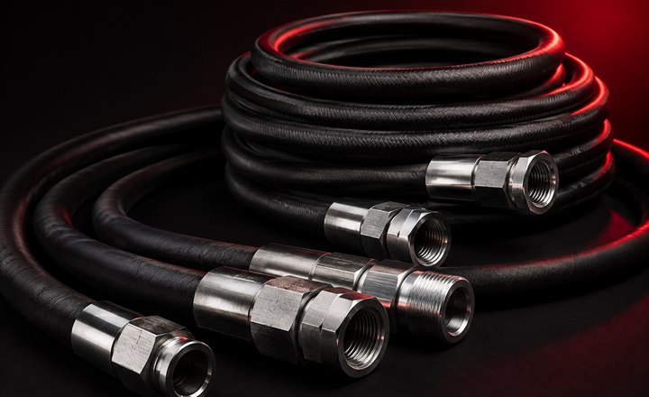 Heavy equipment hydraulic hose kits and replacement hydraulic hose assemblies